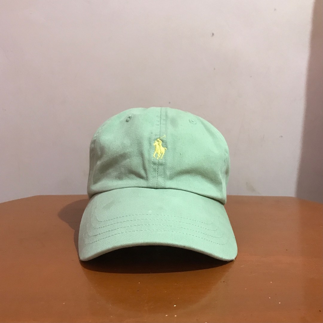 Green and yellow polo hat store