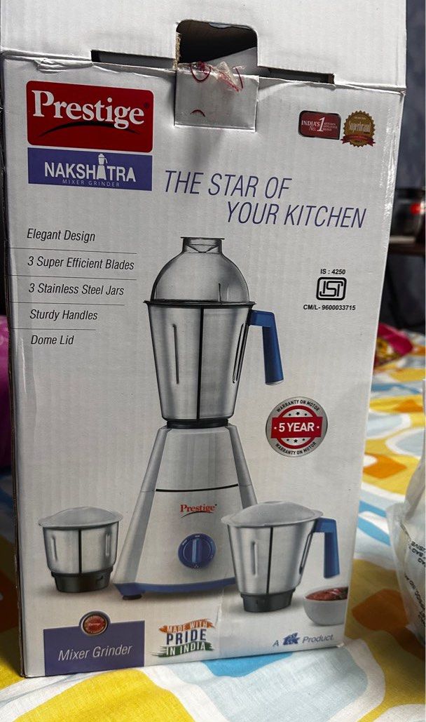 Prestige Mixer Grinder (Indian Style, TV & Home Appliances, Kitchen