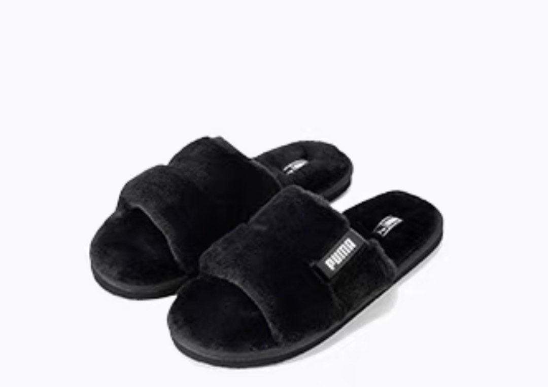puma fuzzy sandals