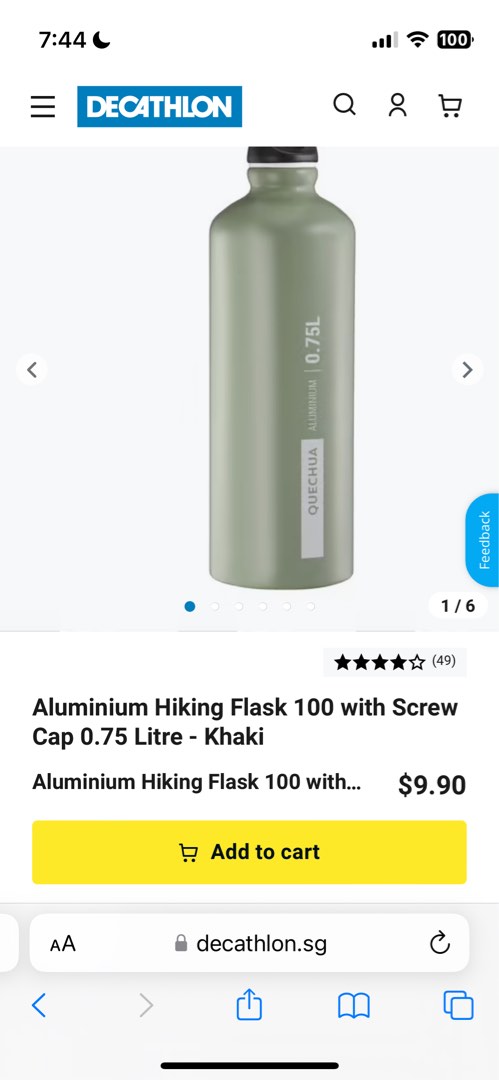 Quechua water bottle, Furniture & Home Living, Kitchenware & Tableware ...