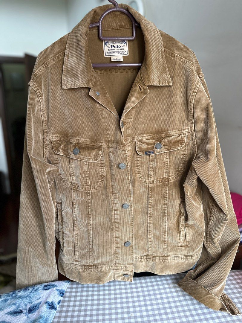 Ralph Lauren Corduroy Trucker Jacket M, Men's Fashion, Coats, Jackets and  Outerwear on Carousell