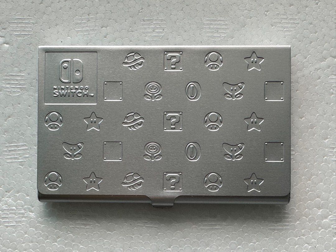 🌟Ready Stock🌟 Nintendo Switch Aluminum Embossed Game Card Case