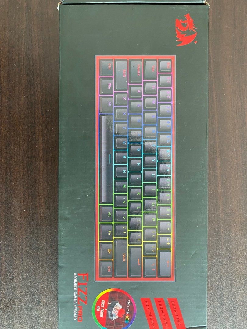 REDRAGON Fizz K617 RGB USB Mini Mechanical Gaming Wired Keyboard Red ...