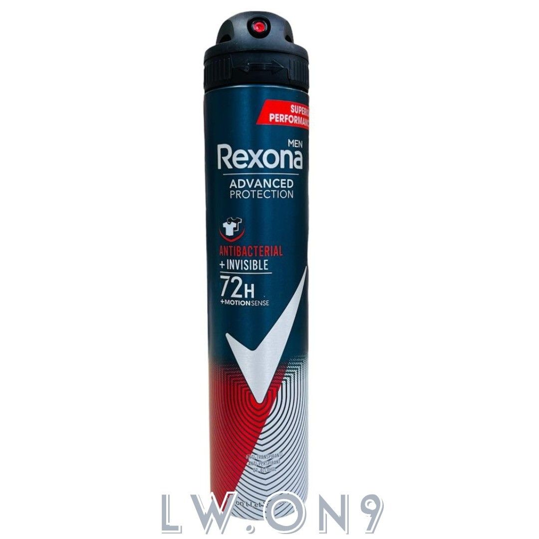 REXONA MEN ADVANCED PROTECTION ANTIBACTERIAL + INVISIBLE 72H ...