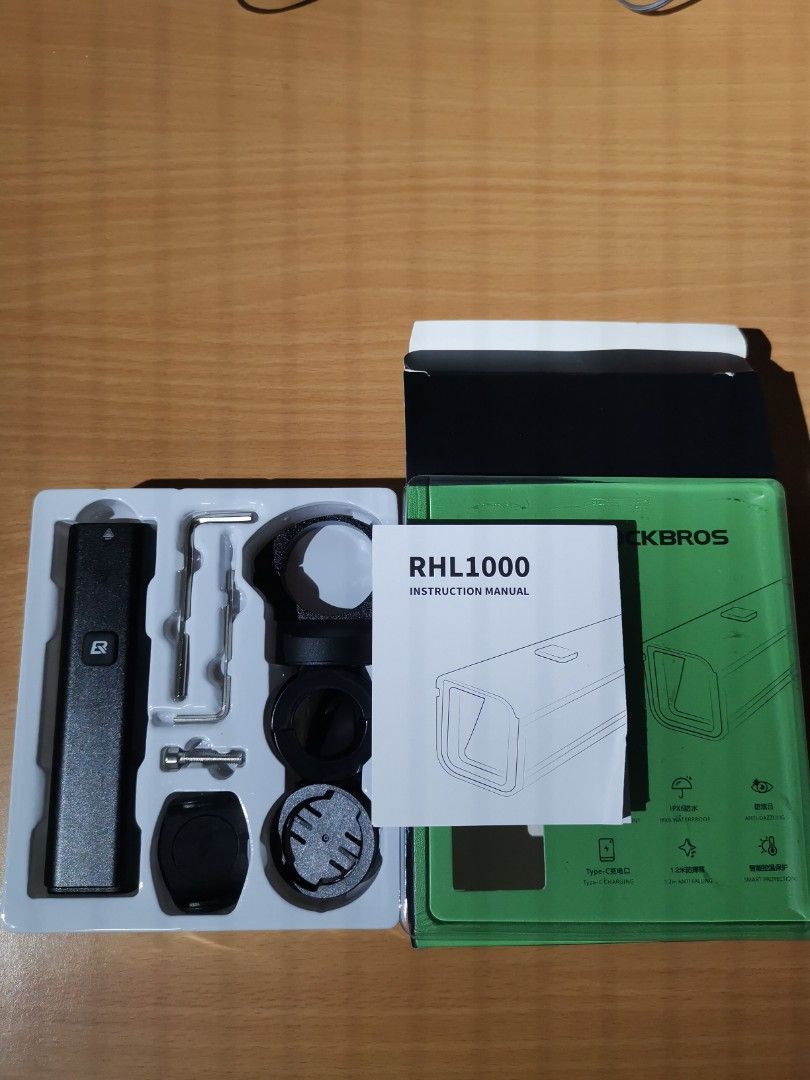 Rockbros RHL 1000 Lumen Front Light, Sports Equipment, Bicycles & Parts ...