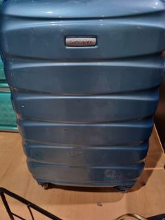 Samsonite luggage expandable light blue hard case
