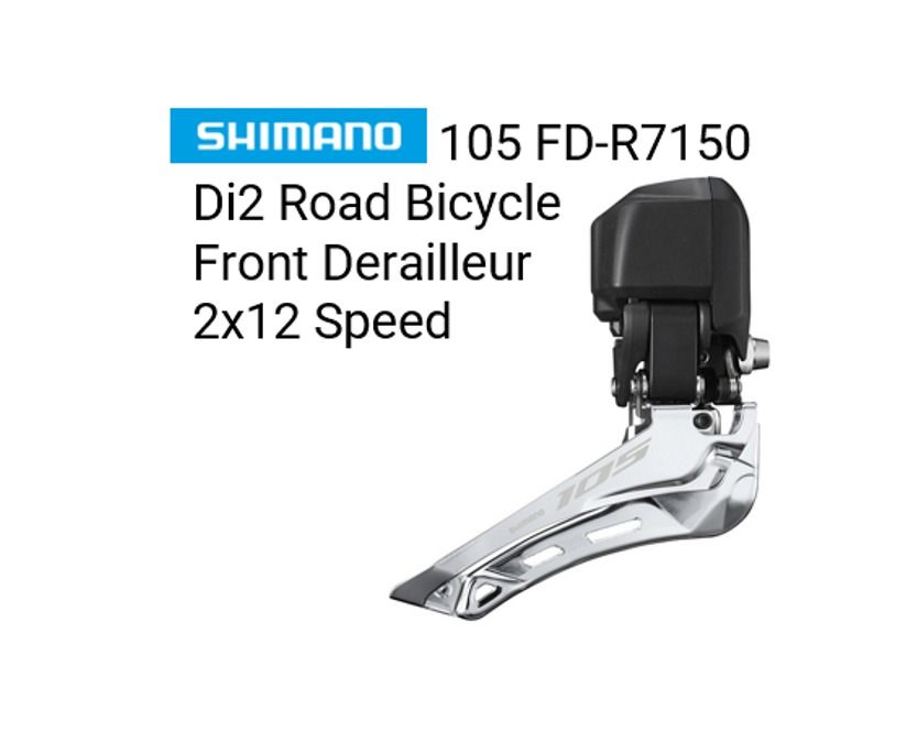Shimano 105 FD-R7150 Di2 Road Bike Bicycle Front Derailleur 2x12