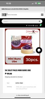 siomai king sulit pack mini buns ube 30pcs