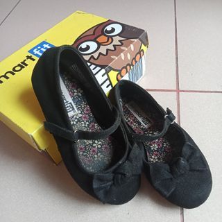 Smartfit flatshoes hitam pita  size 9