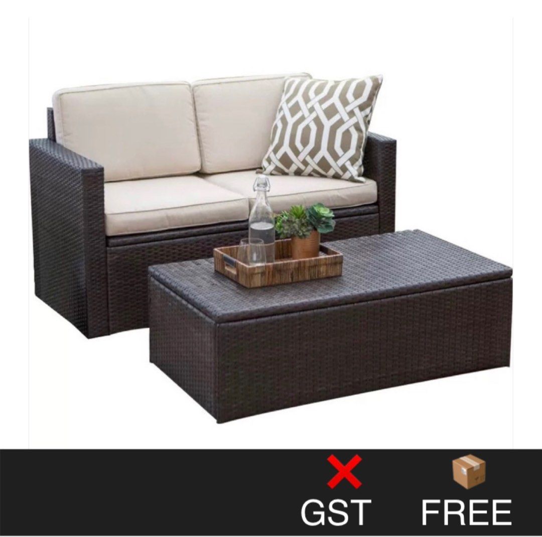Customise Outdoor Sofa Storage Armchair Lounge Seat Footrest Coffee
