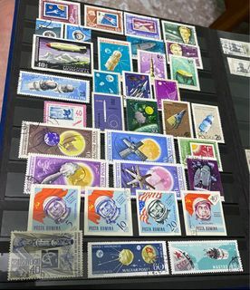 Space theme stamp as in pictures - 34 pieces