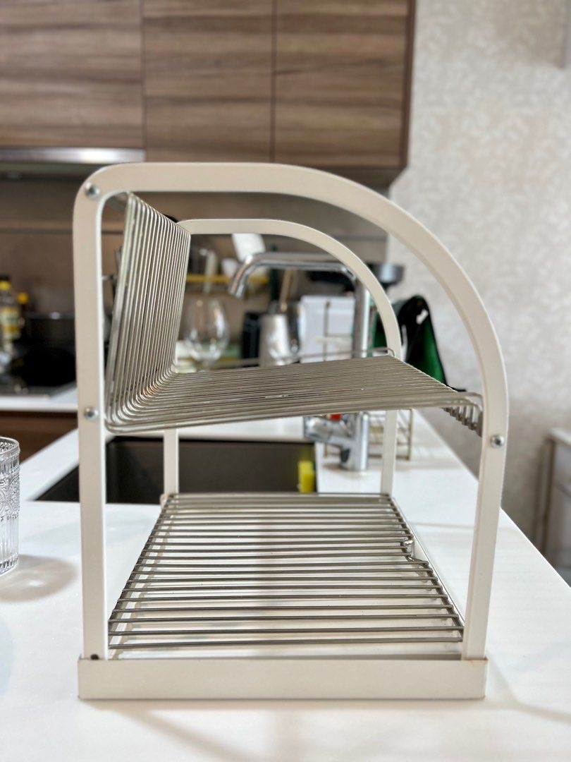 Stainless Steel Dish Drying Rack (+Lights!) Silver Stainless Steel 2