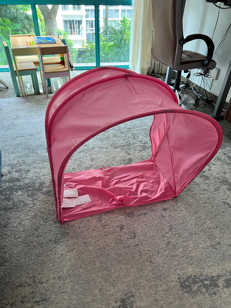 SUFFLETT - ikea bed tent pink, Furniture & Home Living, Bedding & Towels on  Carousell