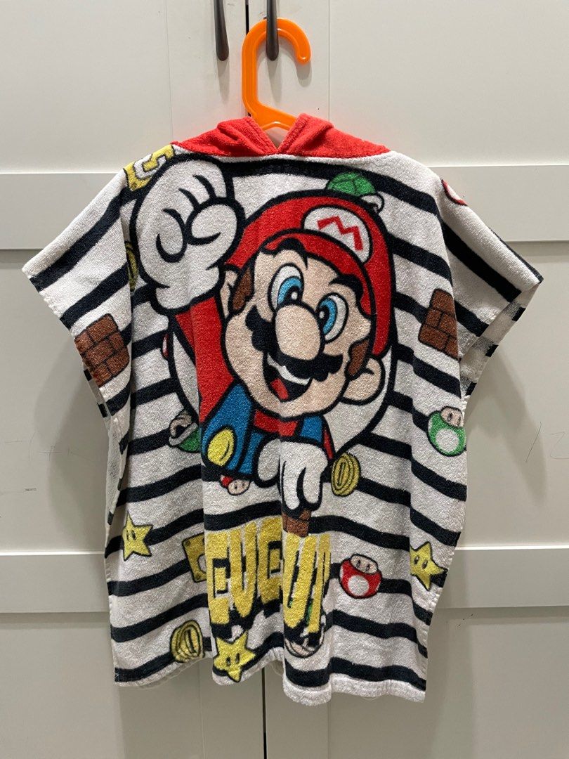 Mario Boo Robe Super Mario Swim Robe (2-6yo), Babies & Kids, Babies & Kids Fashion on ...