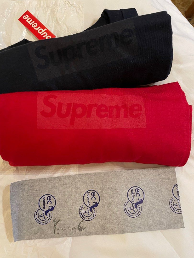 宅配便送料無料 supreme 23ss Tonal Box Logo Tee khaki S