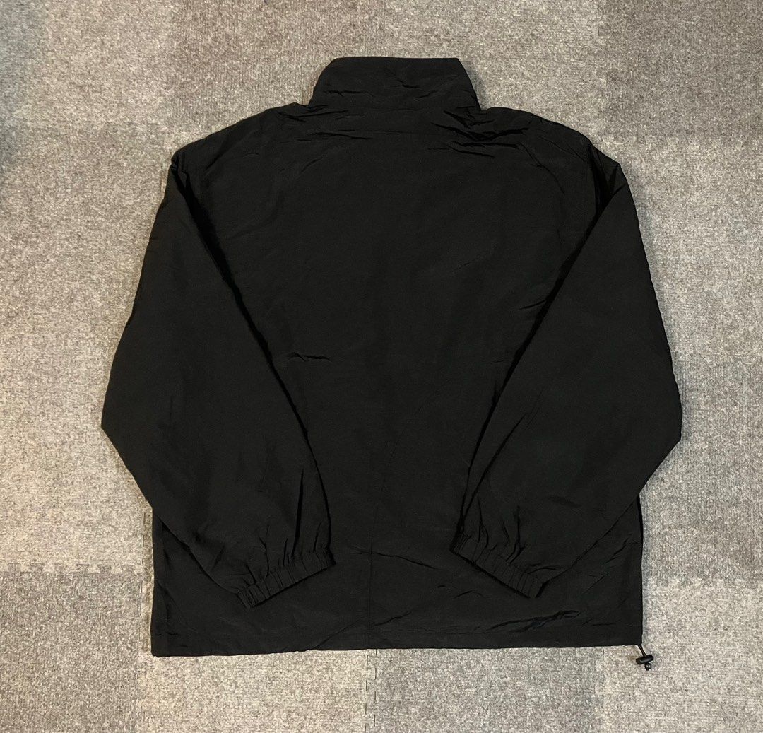 SUPREME CORNER ARC HALF ZIP WINDBREAKER PULLOVER JACKET BLACK