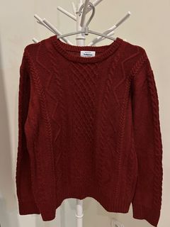 Sweater tali maroon