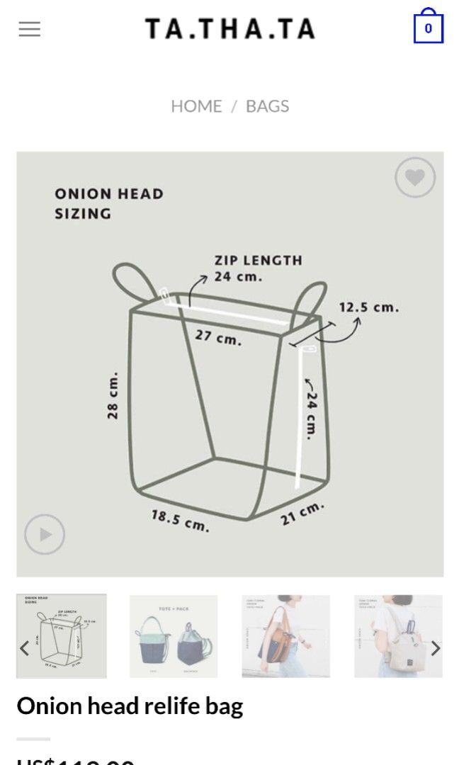 Tathata onion head relief bag, Women's Fashion, Bags & Wallets