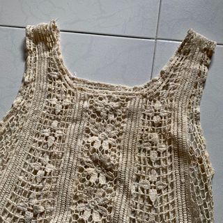 thrifted crochet top