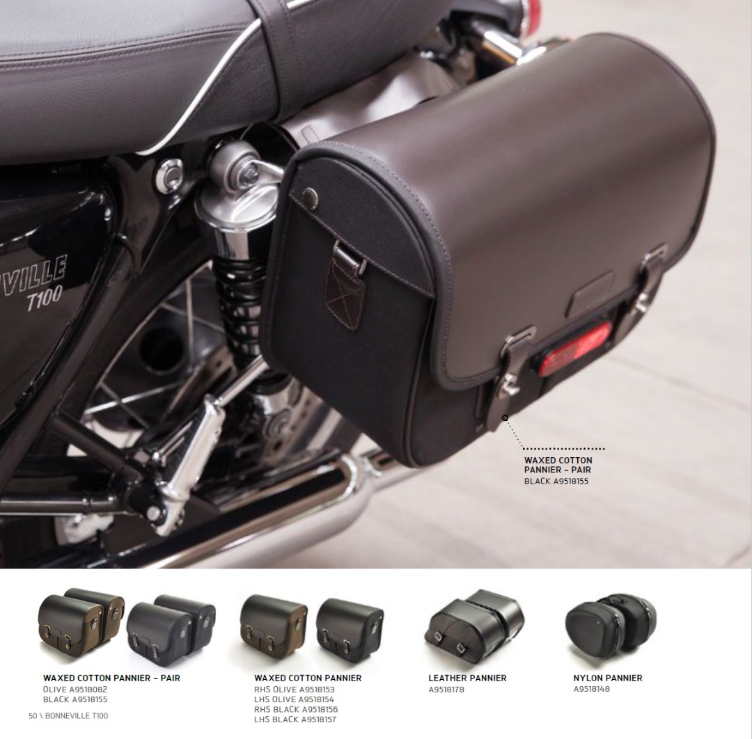 Triumph leather panniers hotsell