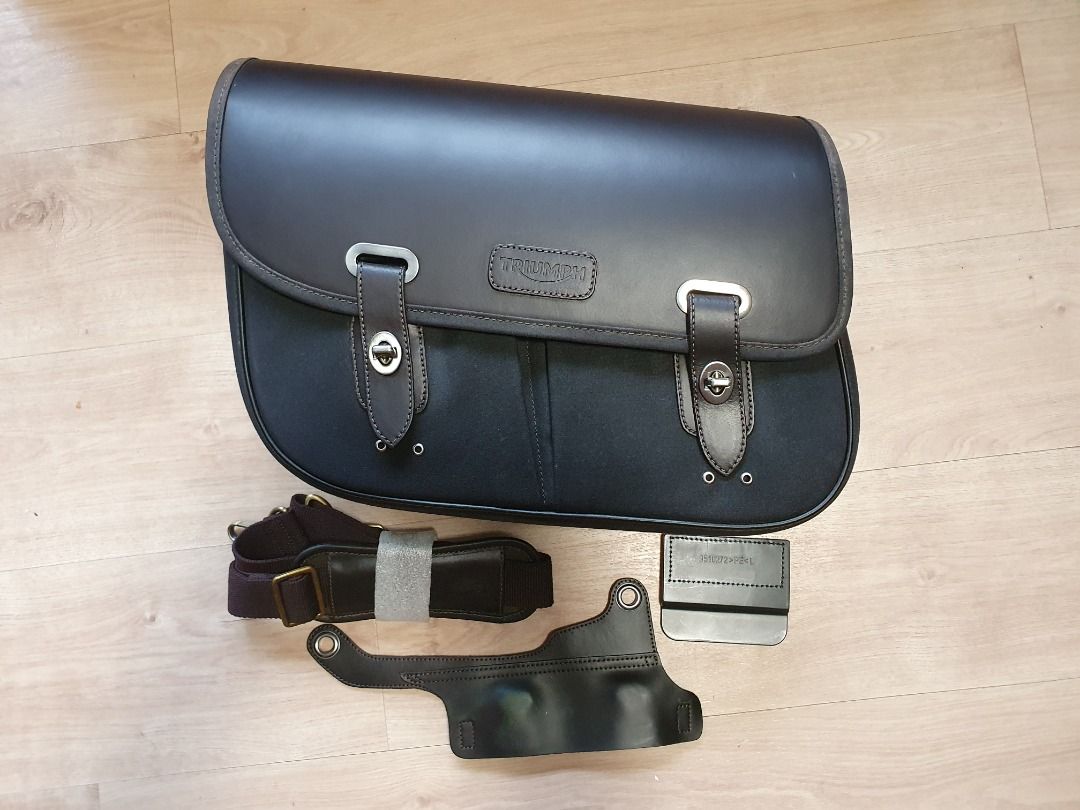 Triumph leather pannier Motorcycles Motorcycle Accessories on