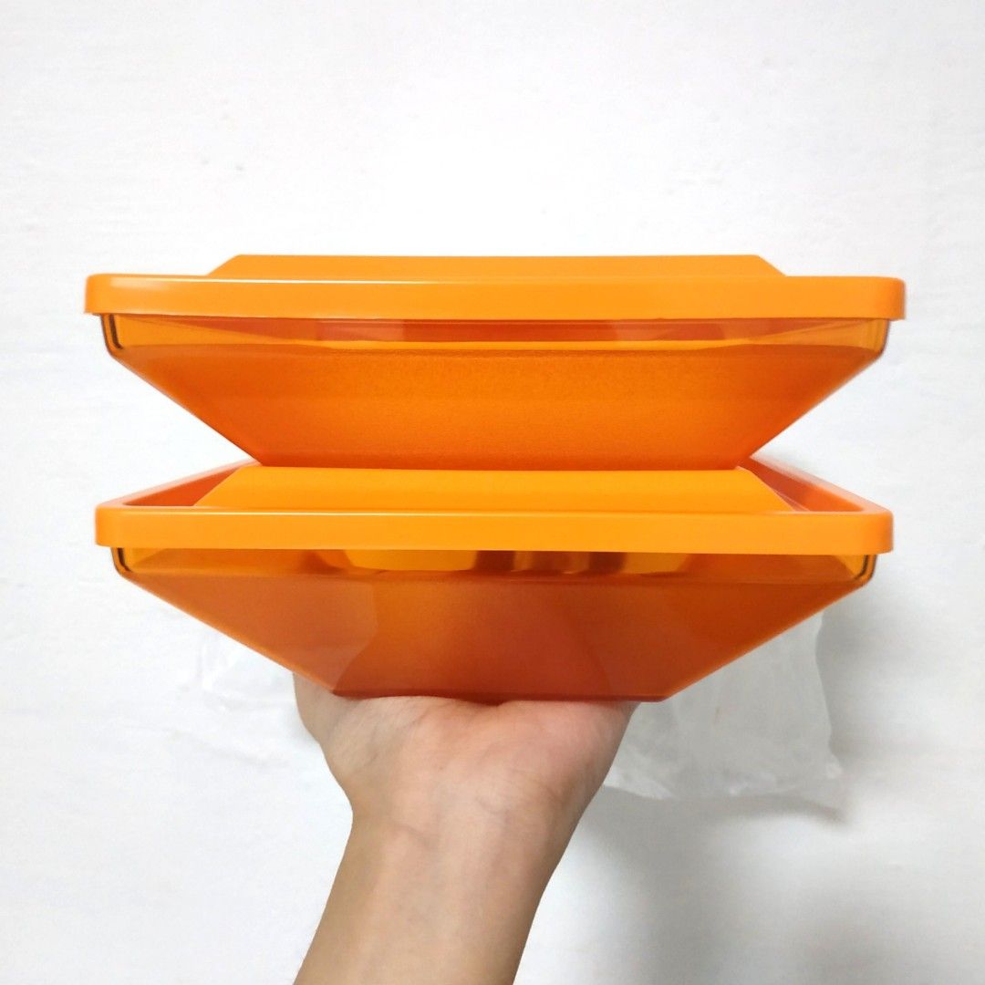 Tupperware 500 ml Elegant Get Together Square Clear Server Container