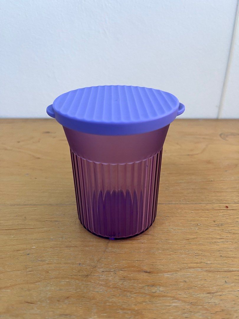 Tupperware Mini Purple Container, Furniture & Home Living, Kitchenware