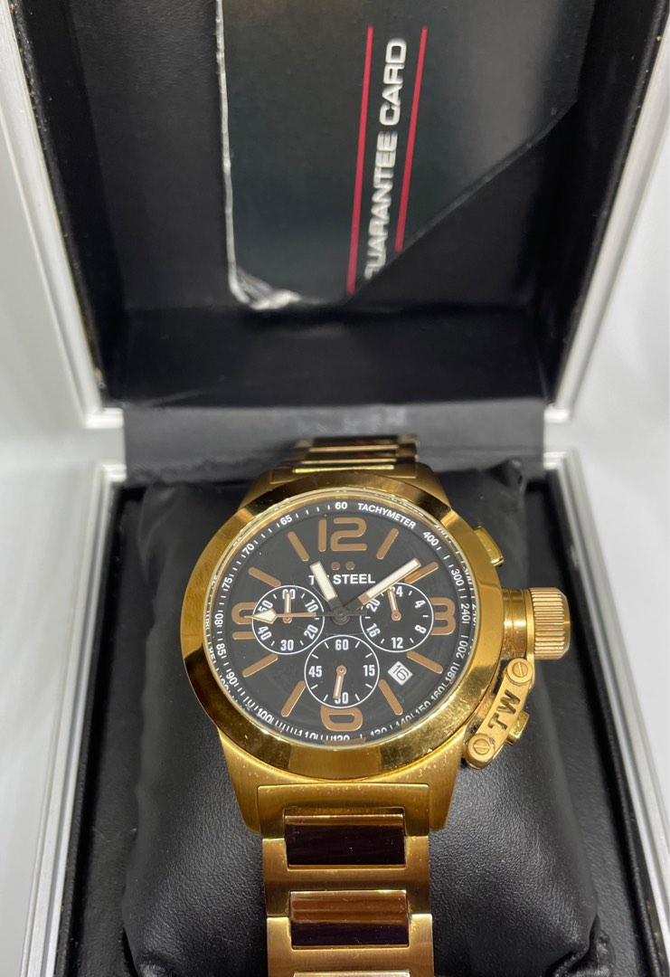 Most Popular Gold Tone Stainless Steel Watch Band TW303_K0009350 main image 0