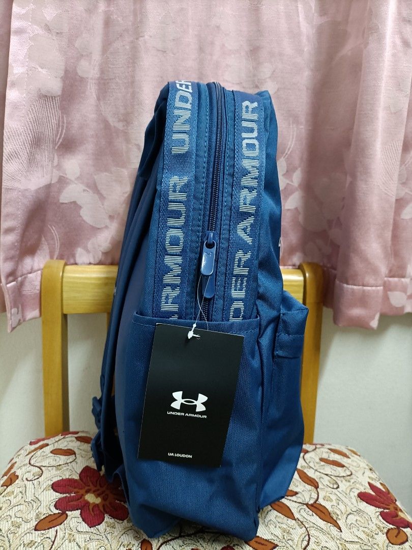 Under armour laptop backpack bag Loudon blue under armour logo