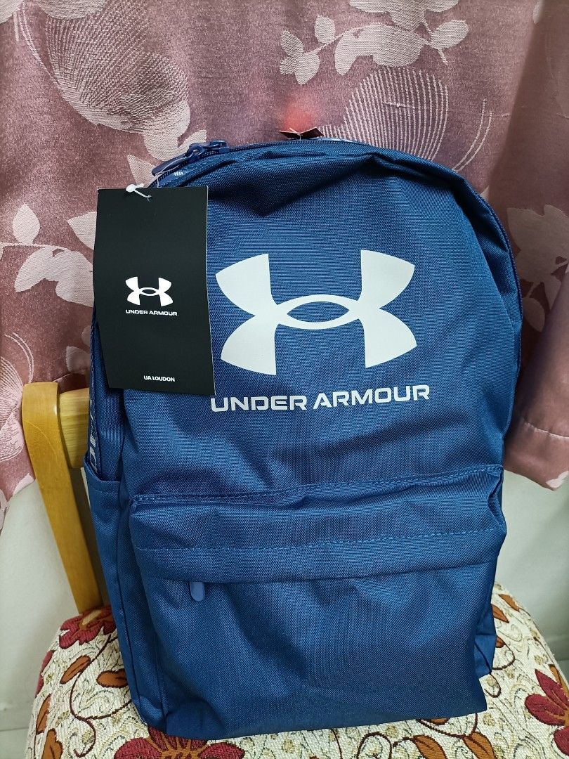 Under armour laptop backpack bag Loudon blue under armour logo