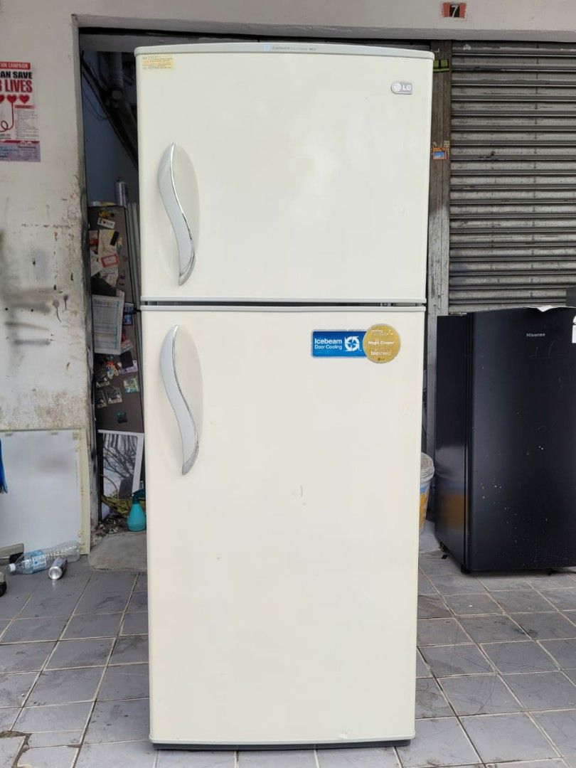 Used LG 2 doors fridge 450L, refrigerator peti sejuk peti ais, good