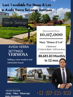 Vermosa House & Lot For Sale Avida Verra Vermosa