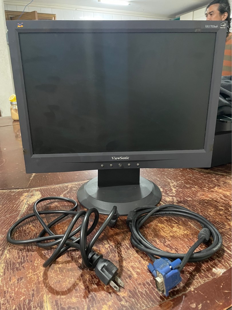 Viewsonic Monitor (VA1703wb), Computers & Tech, Parts & Accessories ...