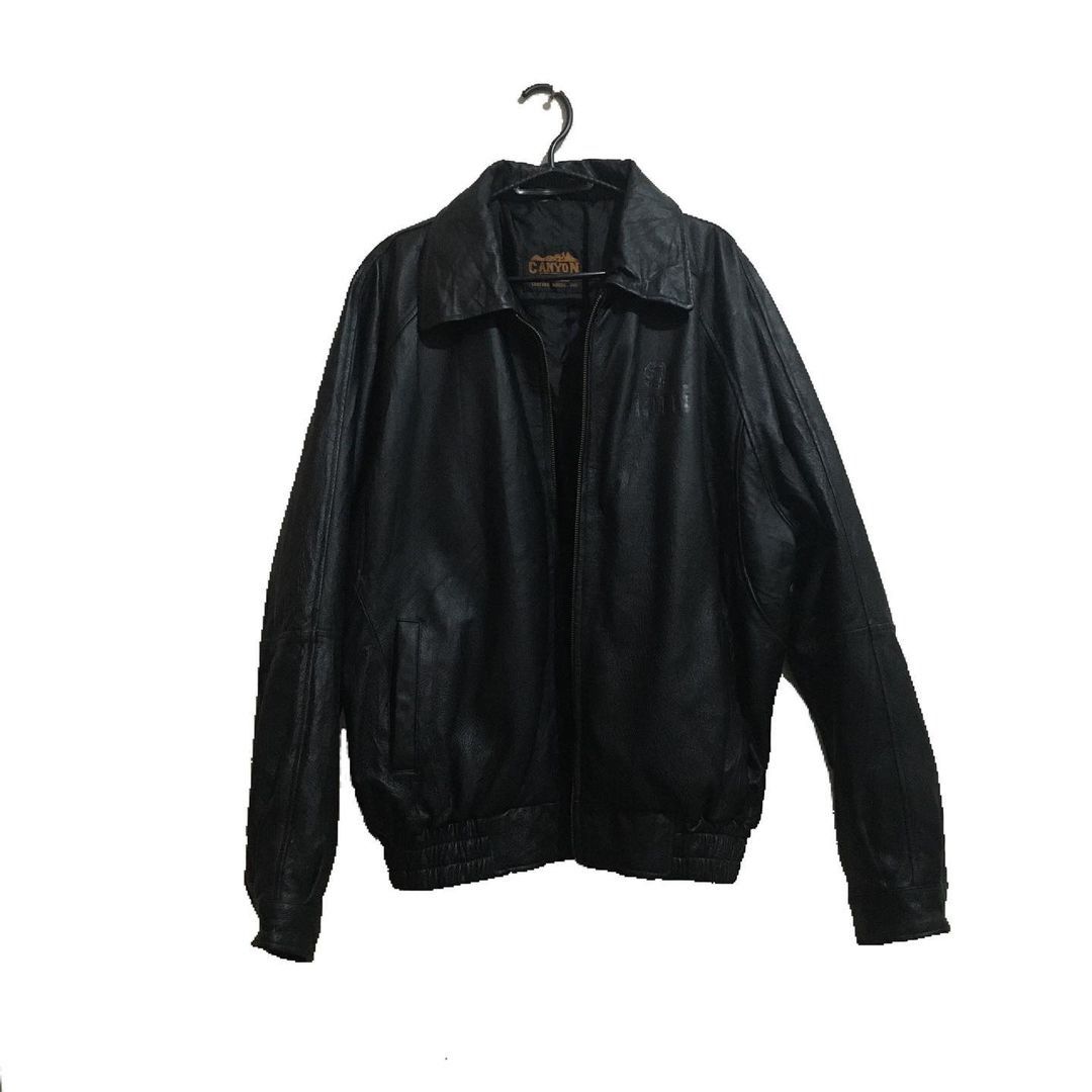 Vintage black leather jacket hotsell