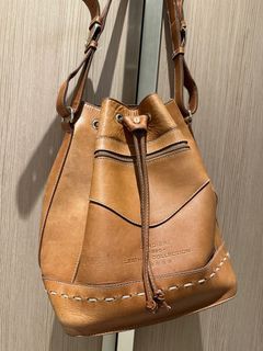 Vintage hobo sling leather bag
