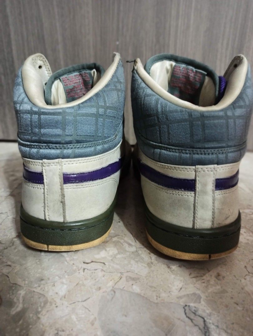 Vintage Nike Court Force High Top Shoes Luxury Sneakers Footwear on