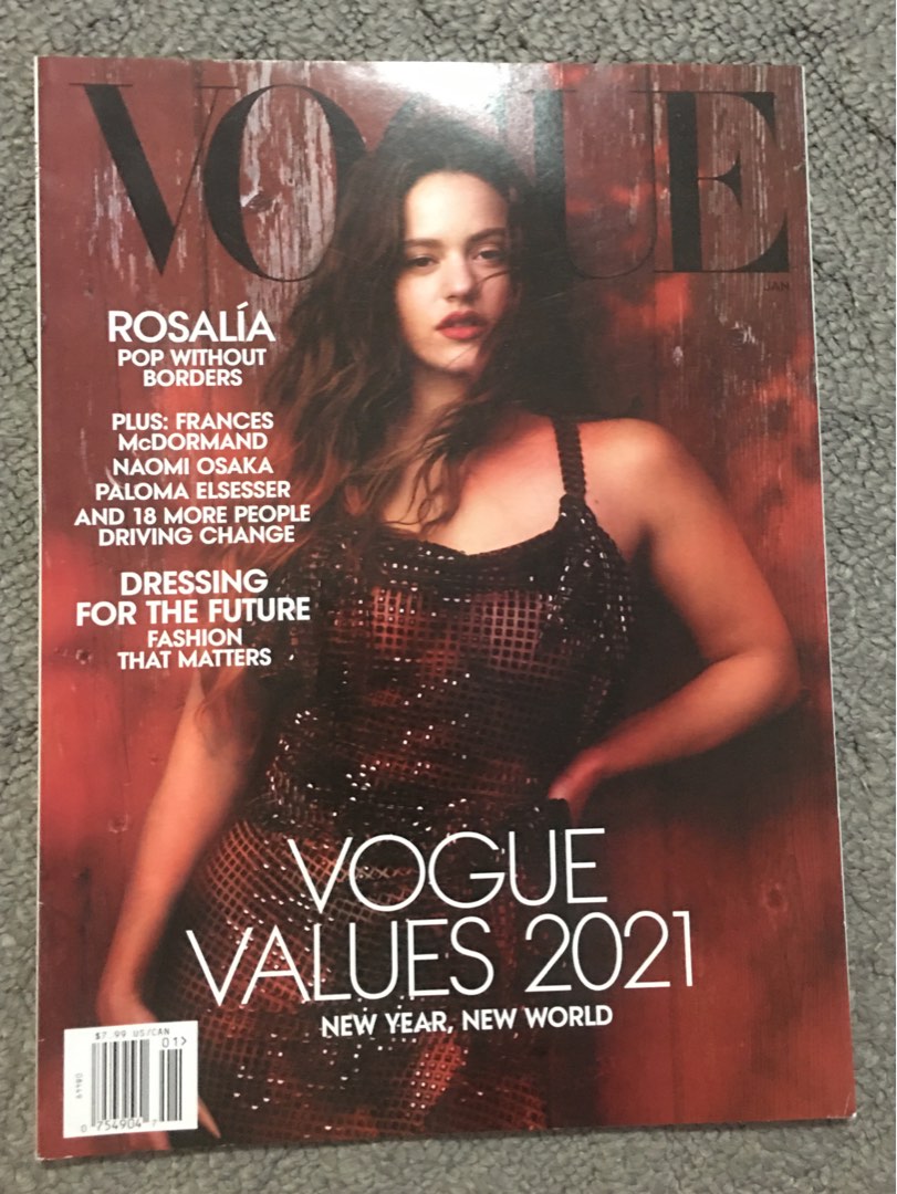 Vogue Magazine January 2021 Naomi Osaka Vogue Values 2021