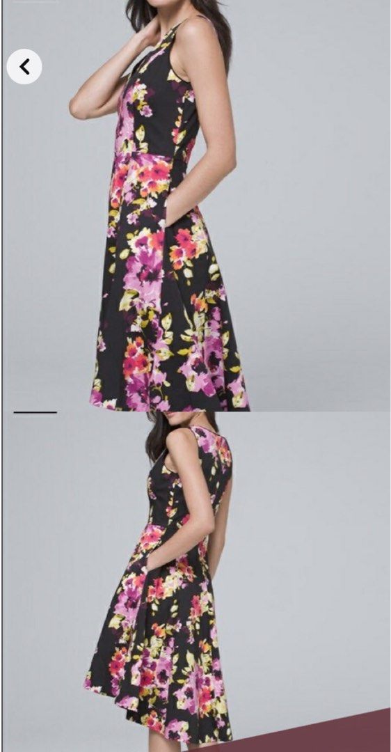 White house black market fit and flare dress sales