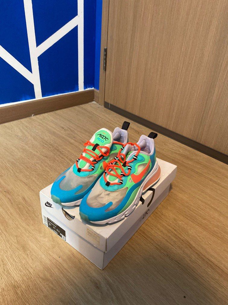 Women Air Max 270 React Electro Green Flash Crimson Women s