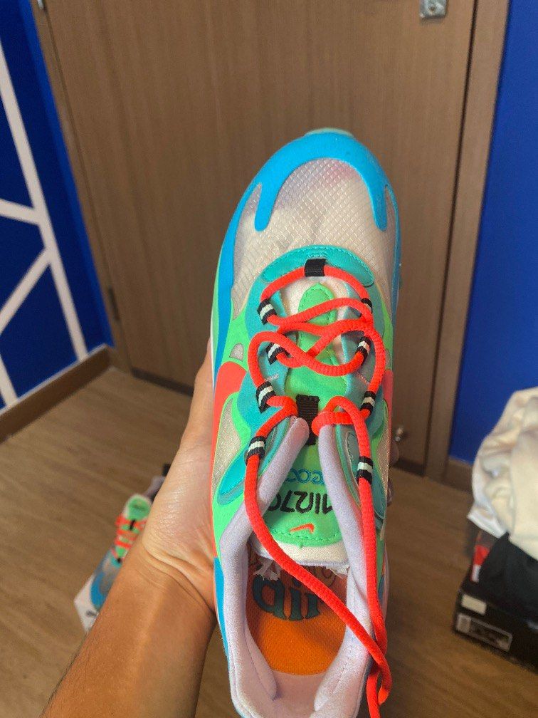 Nike air max 270 react electro green flash crimson online