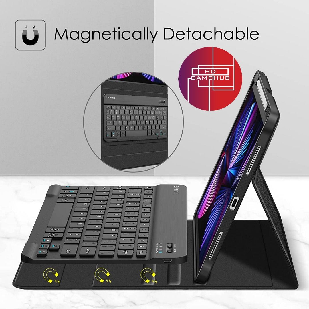 Xiaomi Mi Pad 5 / Mi Pad 5 Pro Bluetooth Keyboard Smart Case (Category: Cases & Sleeves) located in Quezon City. Submitted by playamerica (Listing ID 1217662994, Image 3). Description: ● Bluetooth Keyboard Smart Case for Xiaomi Mi Pad 5 / Mi Pad 5 Pro ● No Trackpad ● Easily adjusts to whatever comfortable angle suits you best ● Make the tablet work like a laptop ● Multiple perspectives and pen holders: Keyboard is magnetically attached ● Removabl