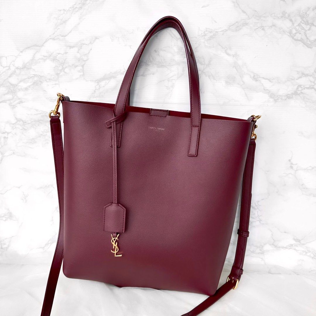 Ysl cheap tote burgundy