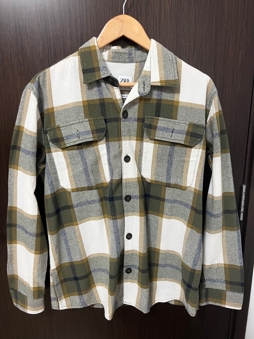 Zara Checkered Jacket, Men's Fashion, Coats, Jackets and Outerwear on