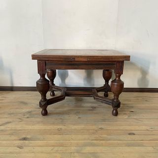 18th Century “Tiger” Oak extension table