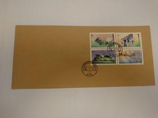 1997-06-30 英女皇冠 香港現代建設 回歸前郵戳 郵票 連信封