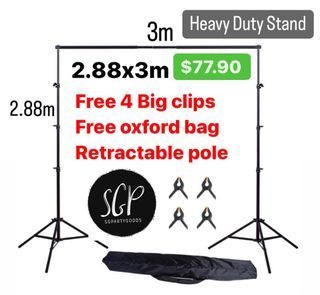 2.88x3m Heavy duty backdrop stand photography stand