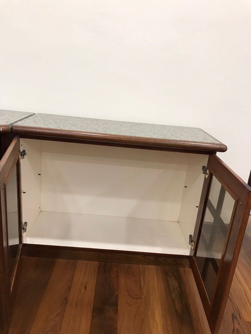 3 in 1 TV console/ side tables made of rosewood and granite table top