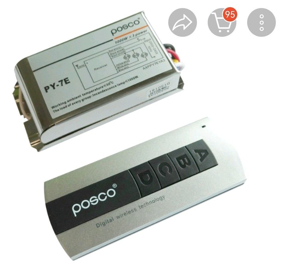 3 way on/off 230v wireless remote control, Car Accessories, Electronics ...