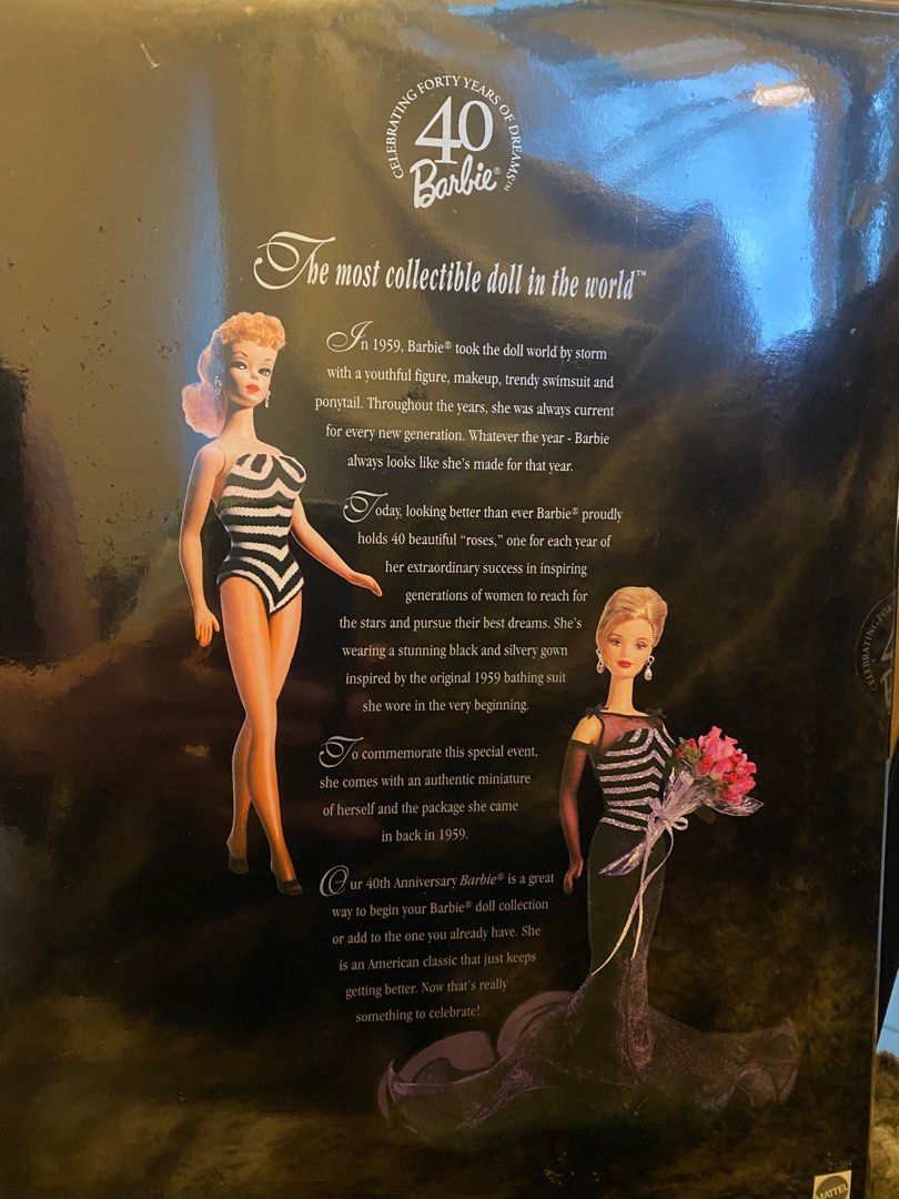 40th Anniversary Barbie, Hobbies & Toys, Memorabilia & Collectibles, Vintage Collectibles on