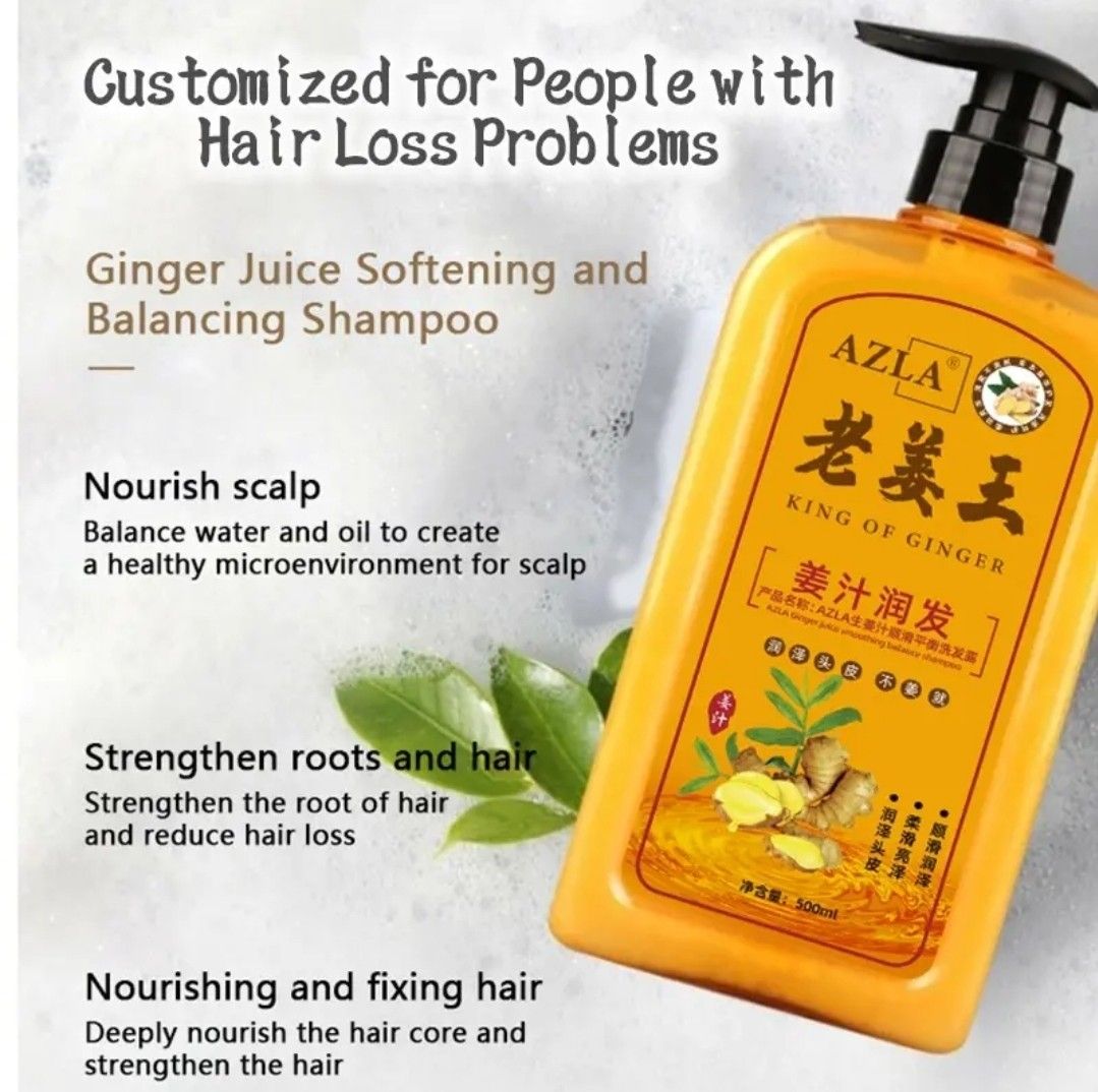 500ml GINGER KING SHAMPOO Fast Regrow, Beauty & Personal Care, Hair on
